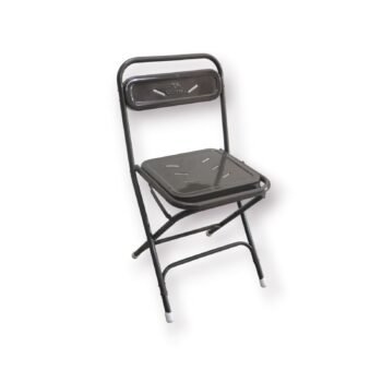 Special Metal Cafeteria Chair - Grey, Pre-Assembled