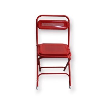 Special Metal Cafeteria Chair – Red, Pre-Assembled